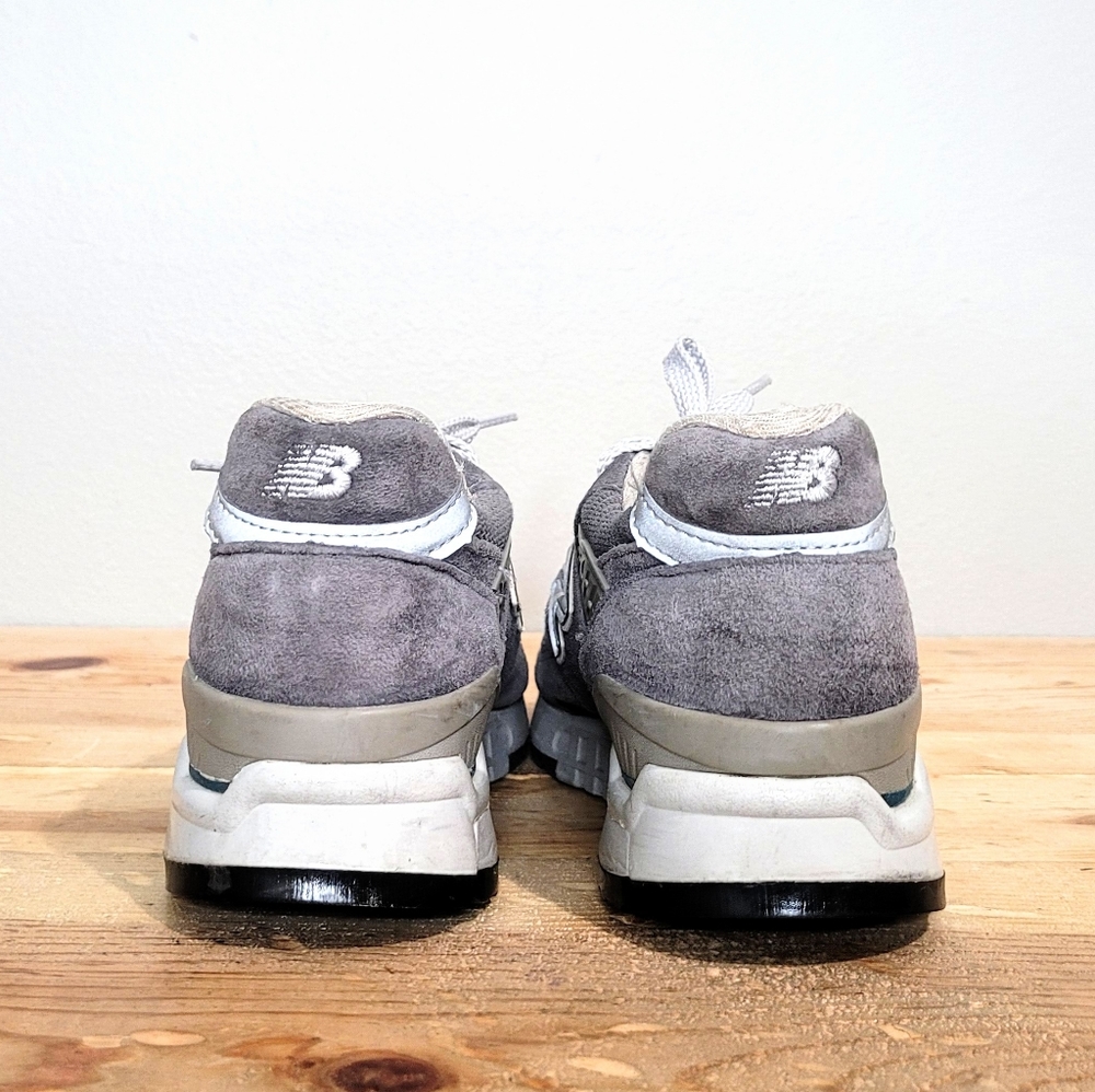New Balance 998 Suede Gray Sneakers Womens Absorb USA MADE Athletic Shoes Size 6 - Picture 3 of 13